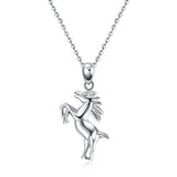 Silver Horse Pendant Necklace 