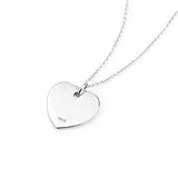 Sterling Silver Forever Love Animal Paw Heart Pendant Necklace for Women Girlfriend Daughter Graduation Gift