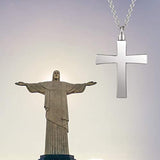 925 Sterling Silver Cross Urn Pendant Necklace Keepsake Memorial Cremation Jewelry for Ashes for Men for Women