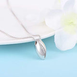 Memorial Cremation Jewelry 925 Sterling Silver Keepsake Urn Necklace for Ashes - Forever in My Heart