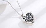 Retro Butterfly Heart Locket Necklace,925 Sterling Silver Keep Someone Near to You Heart Locket Necklace for Women That Holds Picture