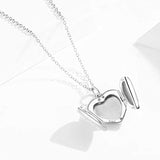 925 Sterling Silver Heart Locket Necklace That Holds Pictures Photo Forever In My Heart Locket Necklace Picture Locket Necklace for Women Girls