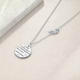 Sterling Silver Sister Necklace A Sister is God's Way of Making Sure We Never Walk Alone Sister Jewelry Birthday Gifts