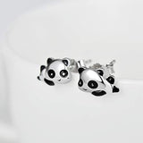 Cute Panda Animal Colections Stud Earrings for Women Daughter 925 Sterling Silver Hypoallergenic Stud Earrings for Sensitive Ears