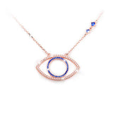 Silver Evil Eye Jewelry Necklace