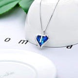 Cross Necklace for Women s925 Sterling Silver Heart Pendant Necklace with Blur Heart Crystal,Gifts for Women Teen Girls Birthday