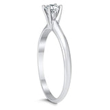 1/4 Carat Round Diamond 14K White Gold Band in any Occasion