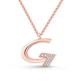 Silver Alphabet G Necklace 