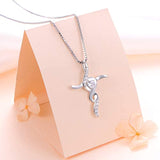 925 Sterling Silver CZ Cross Pendant Necklace for Women Girlfriend Daughter Mother