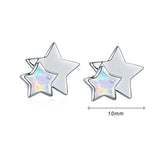 Star Earrings Hypoallergenic Opal Earrings Studs 925 Sterling Silver Opal Jewelry for Women
