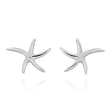 Silver  Starfish Stud Earrings