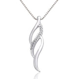 Celtic Diamond Infinity Pendant Necklace
