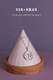 I love you with all my heart Necklace Jewelry Sterling Silver Pendant Necklace Meaning I Love You for Women