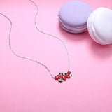 S925 Sterling Silver Animal Pendant Ladybug Necklace Family Friends Sister Couple Lover Necklace Gift for Women Teens Girls