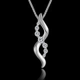 S925 Sterling Silver Infinity Pendant Necklace for Women Cubic Zirconia  Necklaces Jewelry Gift for Her