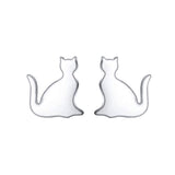 Small Cute Cat Stud Earrings