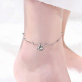 Animal Anklet Sterling Silver Elephant Anklet Cute Animal Jewelry for Women Girls Gifts