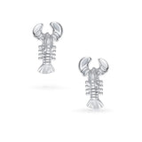 Nautical Tropical Be My Lobster Small Stud Earrings For Women Girlfriend 925 Sterling Silver