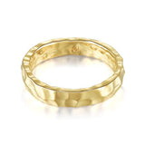 Gold  plated  Hammered Ring Fashion Jewelry Gifts for Women Girls