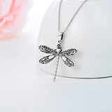 925 Sterling Silver Dragonfly Pendant Necklaces for Women Dragonfly Necklace Gifts for Women Mother Girlfriend