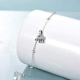 Animal Anklet Sterling Silver Elephant Anklet Cute Animal Jewelry for Women Girls Gifts
