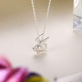 Women's Birthday Gift Animal Jewelry 925 Sterling Silver Cute Flying Pig Pendant Necklace