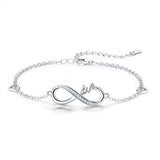 S925 Sterling Silver Infinity Love Bracelet For Women Gifts For Women