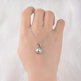 925 Sterling Silver Cremation Memorial Jewelry Teardrop Urn Necklace for Ashes for Women