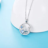 Cute Turtle Animal Necklace S925 Sterling SilverTurtle Animal Jewelry Pendant Necklace Gifts for Women