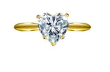 2.10 ct Unique Solitaire Anniversary Engagement Wedding Bridal Promise Ring in 14k Yellow Gold For Lovely Ladies