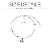 S925 Sterling Silver Turtle Anklet  for Women Girls Gifts