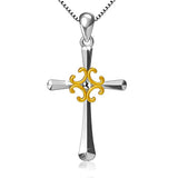 18K Gold White Gold Jewelry Necklace Celtic Knot Pendant Necklaces for Women