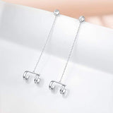 Sterling Silver Ear Cuff Chain Earrings for Women Girls