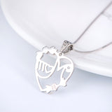 Heart Shaped With Flowers Pendant Necklace For Woman Wholesale 925 Sterling Silver Jewelry