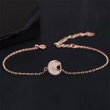 925 Silver Rose Gold Fashion Delicate  Bracelet