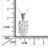 Animal Owl Shaped Necklace Wholesale 925 Sterling Silver Necklace