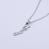 925 Sterling Silver Fashion Jewelry Woman Accessories Pendant Letter I