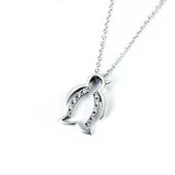 Cute Penguin Shaped Necklace Wholesale 925 Sterling Silver Necklace
