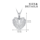 Wing Necklace Heart Shape Jewelry Father Love Husband Necklace