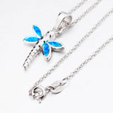 dragonfly opal animal necklace women trendy temperament necklace