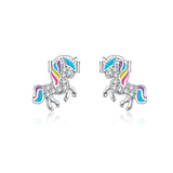 Fantesy Unicorn Stud Earrings 