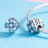 925 Sterling Silver Zirconia Blue Fantasy Charms