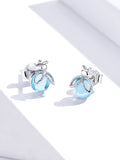 925 Sterling Silver Beautiful Insect Fireflies Stud Earring Precious Jewelry For Women