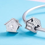 S925 Sterling Silver Oxidized  Happy Home Charms