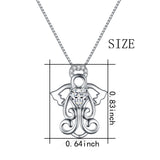 Real 925 Sterling Silver Angel Necklaces for Mother's Day Gift Jewelry With Chain