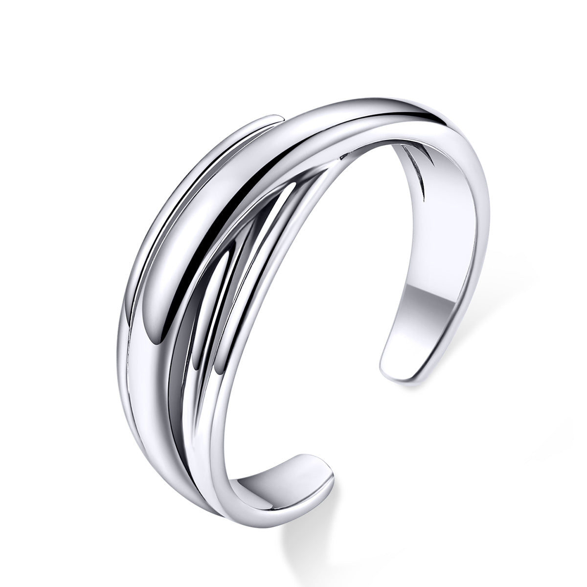Exaggerated Geometric Irregular Ring