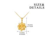 18K Gold Super Beautiful Flower Necklace Small Fresh Ladies Boutique Jewelry