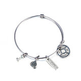 Lovely Adjustable Silver Bangles For Baby's Gift