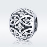 S925 sterling silver zirconia elegant temperament charms