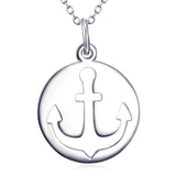 Classic Anchor Necklace Factory 925 Sterling Silver Jewelry For Woman And Man